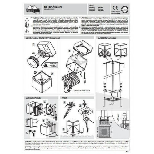 Світильник вуличний Ideal Lux 187884 ELISA