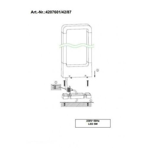 Світильник вуличний Trio 420760142 RENO