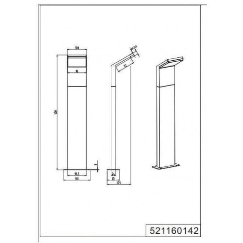 Світильник вуличний Trio 521160142 PEARL