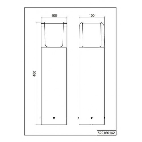 Світильник вуличний Trio 522160142 EBRO