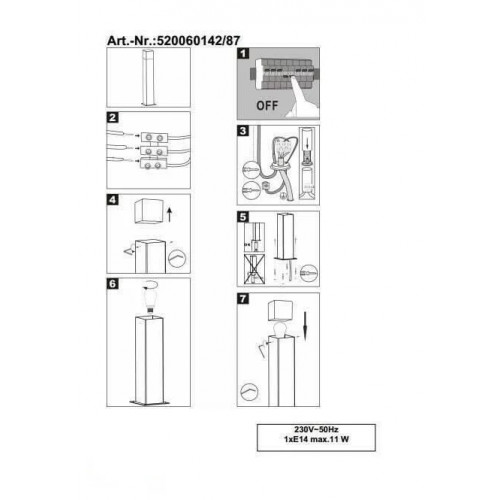 Світильник вуличний Trio 520060142 HUDSON