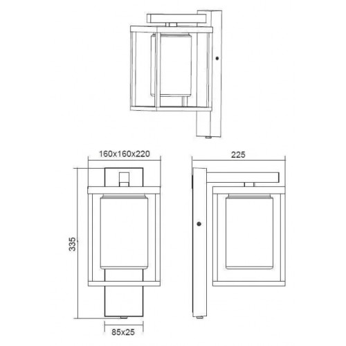 Грунтовий світильник Viokef 4257000 LUCIA