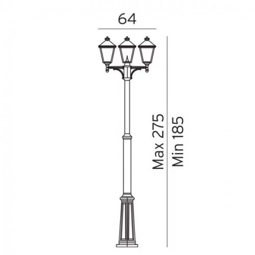 Світильник вуличний Norlys 495W LONDON