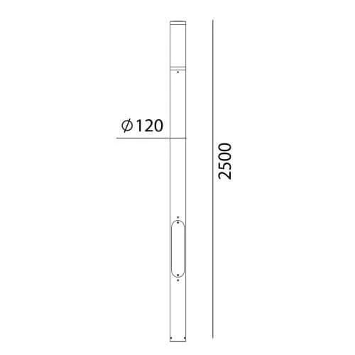 Світильник вуличний Norlys 6105Al EGERSUND PARK