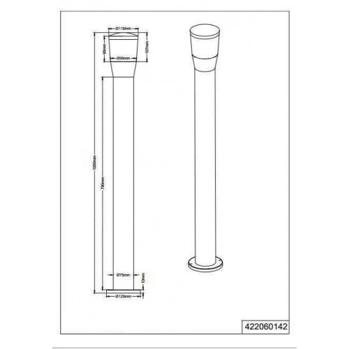 Світильник вуличний Trio 422060142 SHANNON