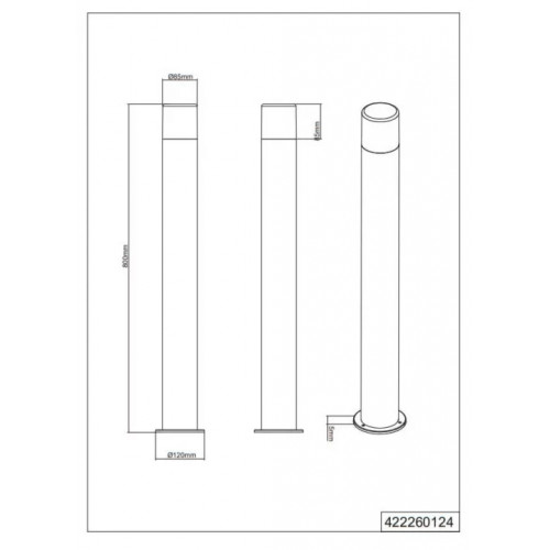 Світильник вуличний Trio 424060142 HOOSIC