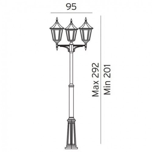 Світильник вуличний Norlys 397W MODENA