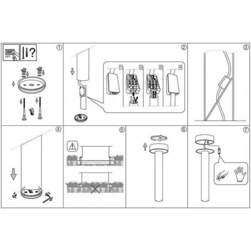 Світильник вуличний Ideal Lux 153209 TESLA