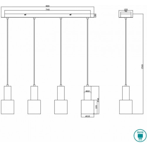 Світильник вуличний Trio 522060142 SHANNON