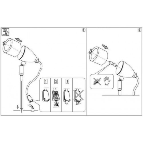 Грунтовий світильник Ideal Lux 115429 INSIDE