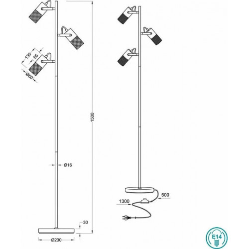 Світильник вуличний Trio 422260142 HOOSIC