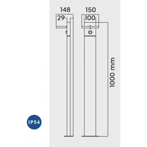 Світильник вуличний Trio 426369142 HORTON