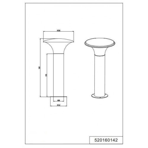 Світильник вуличний Trio 520160142 KONGO