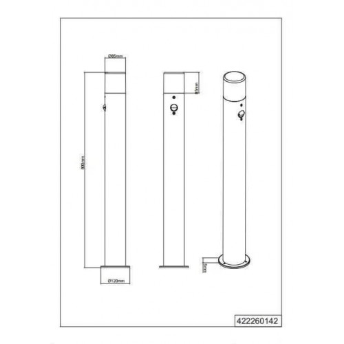 Світильник вуличний Trio 422260142 HOOSIC