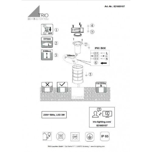Світильник вуличний Norlys 5008AL STAVANGER