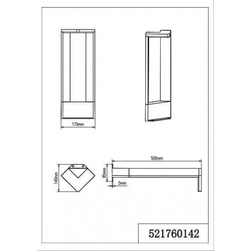Світильник вуличний Trio 521760142 GANGES