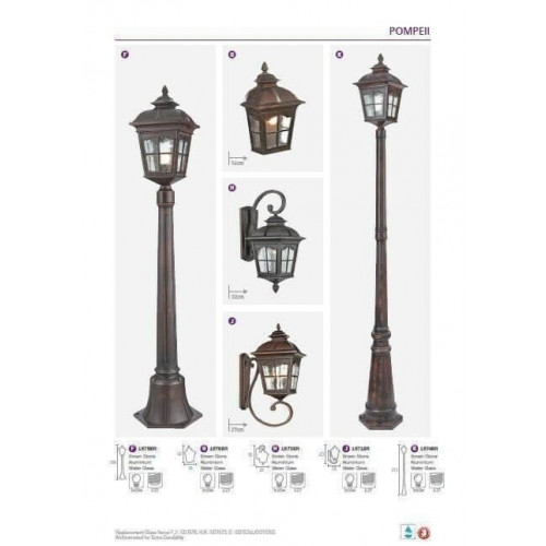 Вуличний ліхтар Searchlight POMPEII 1574BR