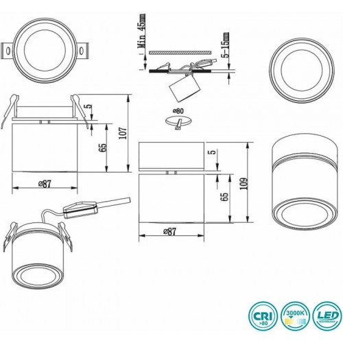 Світильник вуличний Searchlight 1005-500GY MICHIGAN