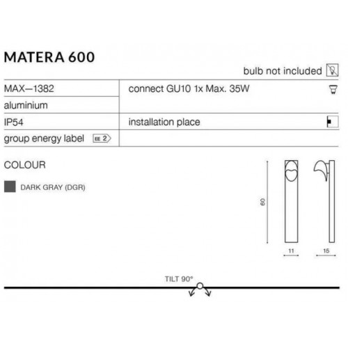 Світильник вуличний AZzardo AZ2185 MATERA