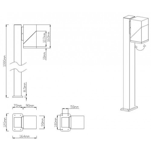 Світильник вуличний Trio 470660142 AVON