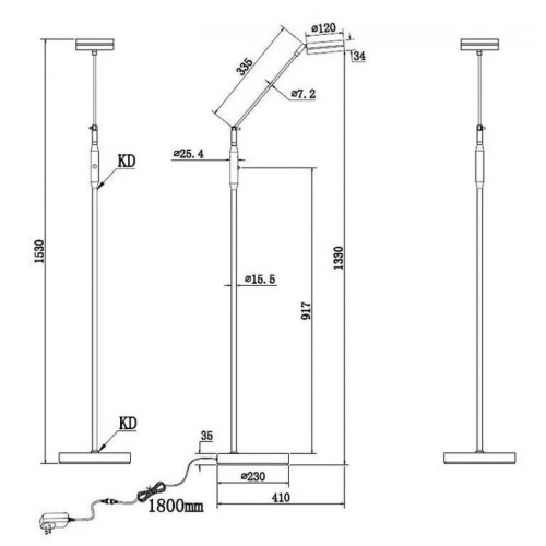 Світильник вуличний Trio 225360142 NELSON