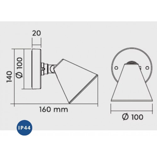 Світильник вуличний Trio 206060142 KAVERI