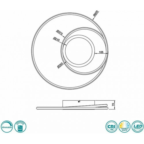 Світильник вуличний Trio 301760142 BRENTA