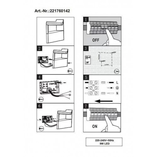 Світильник вуличний Trio 221760142 GANGES