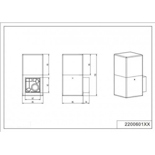 Світильник вуличний Trio 220060187 HUDSON