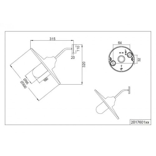 Світильник вуличний Trio 220360142 SUEZ