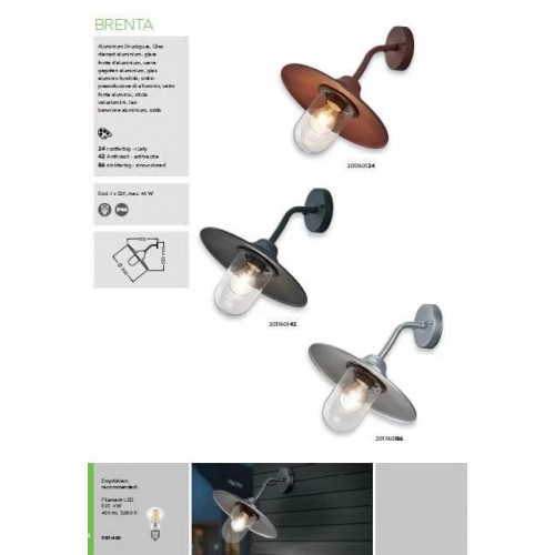 Світильник вуличний Trio 220360142 SUEZ