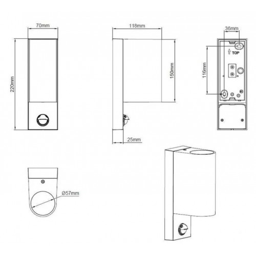 Світильник вуличний Trio 214260242 ROYA