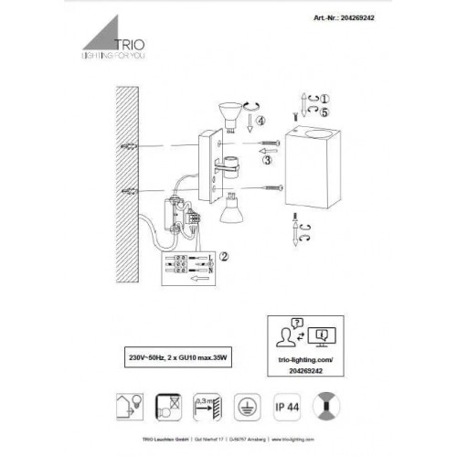 Світильник вуличний Viokef 4158200 COUNTRY