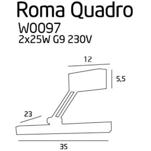Підсвітка Maxlight ROMA QUADRO W0097