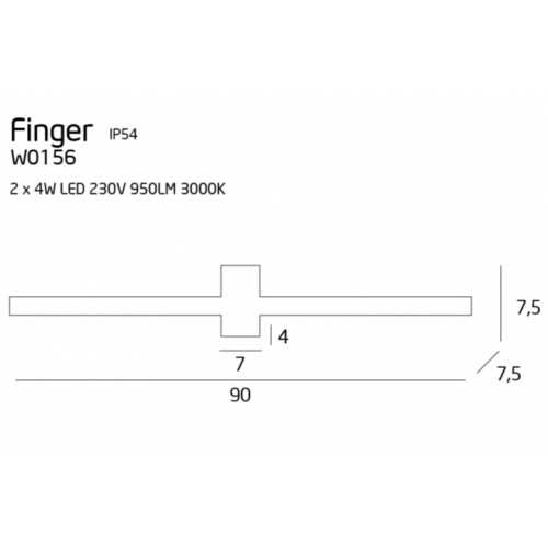 Бра MAXlight FINGER ROUND W0156