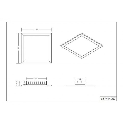 Стельовий світильник Trio GRIFFIN 657414007