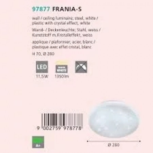 Стельовий світильник Eglo FRANIA 97877