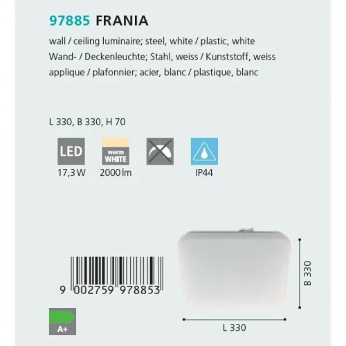 Стельовий світильник Eglo FRANIA 97885