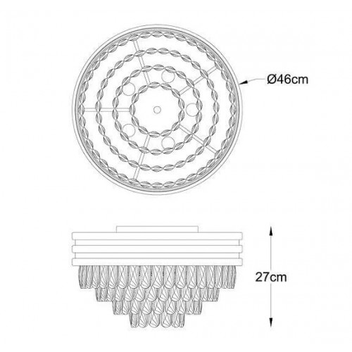 Стельовий світильник Zuma Line NAICA C0525-05A-P7D7