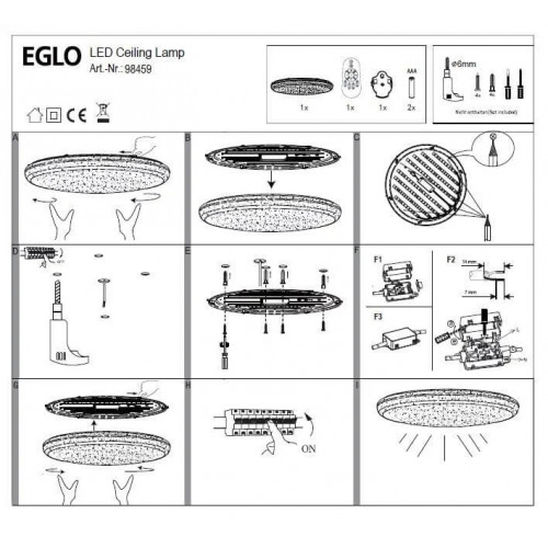 Стельовий світильник Eglo TOTARI-C 98459