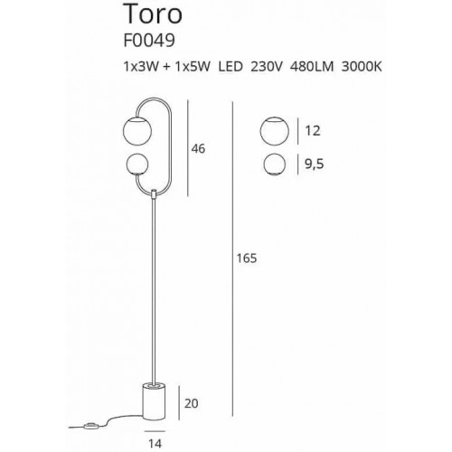 Стельовий світильник Nowodvorski TAHOE 10044