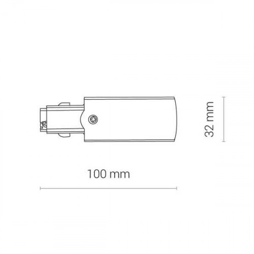 Блок живлення лівий Nowodvorski CTLS POWER END CAP, LEFT (PE-L) 8233