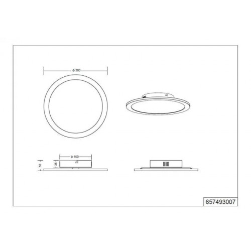 Стельовий світильник Trio GRIFFIN 657493007