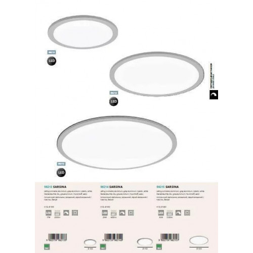 Стельовий світильник Eglo SARSINA 98214