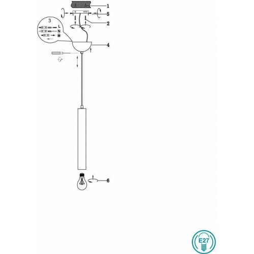 Стельовий світильник Trio UMBERTO 680310132