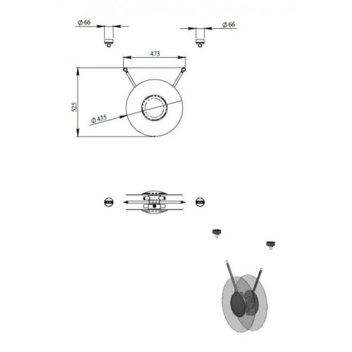 Стельовий світильник Eglo BORGO 96082