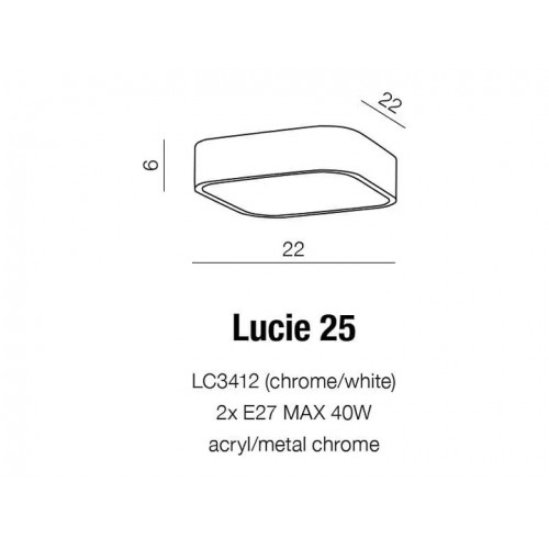 Стельовий світильник AZzardo LUCIE 25 AZ4146