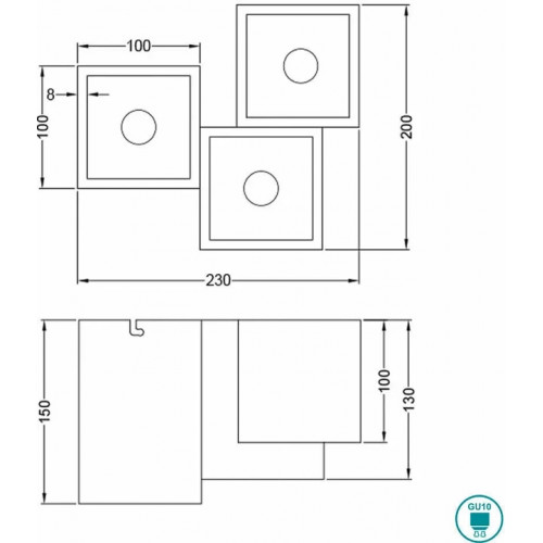 Стельовий світильник Trio FERNANDO 604900332