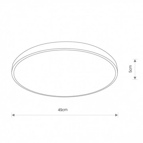 Стельовий світильник Nowodvorski AGNES ROUND LED 8187
