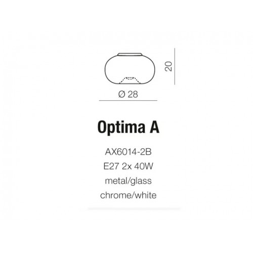 Стельовий світильник AZzardo OPTIMA A AZ0181 (AX60142BWH)